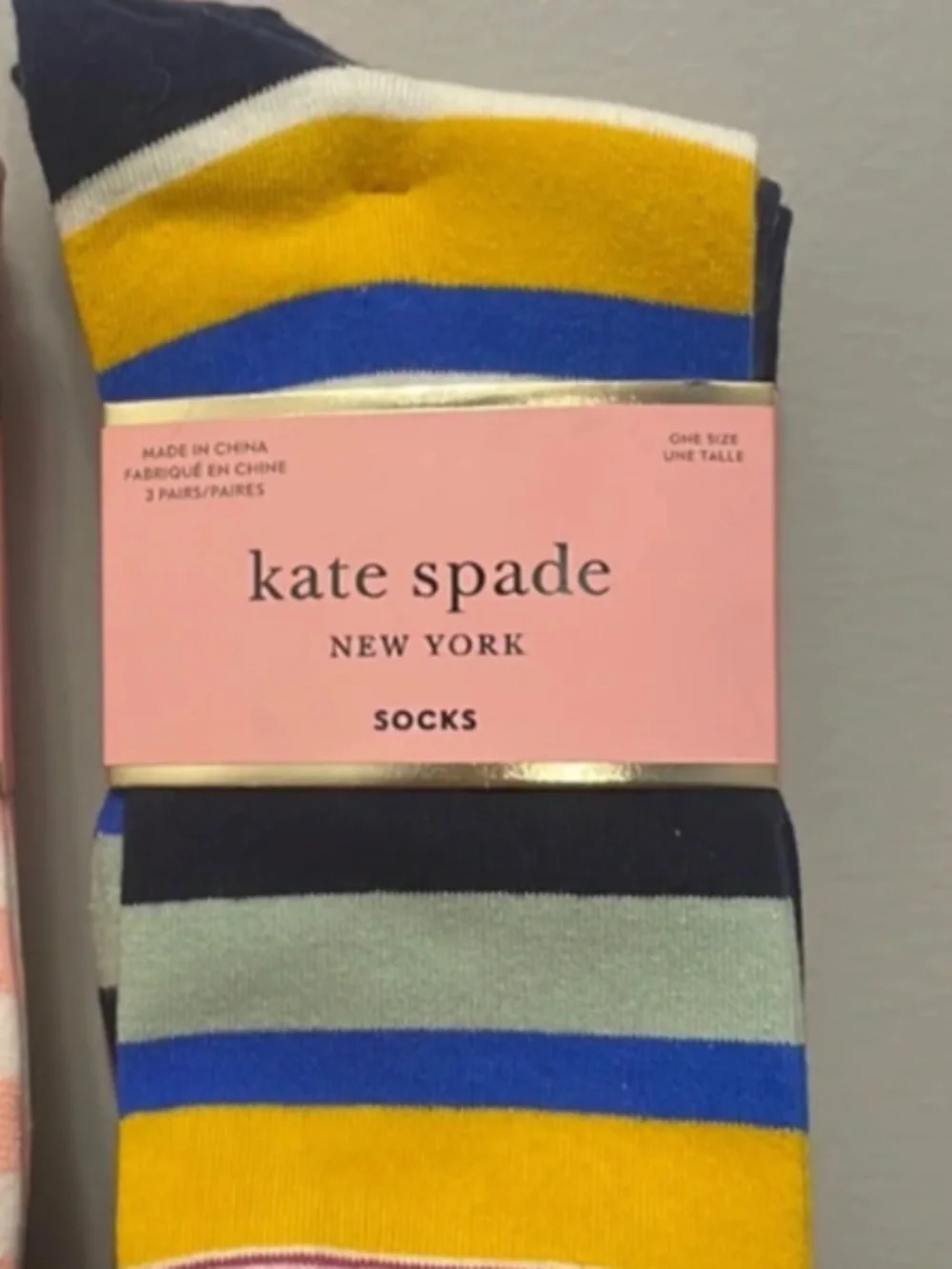 Kate Spade 3 pair socks NWT